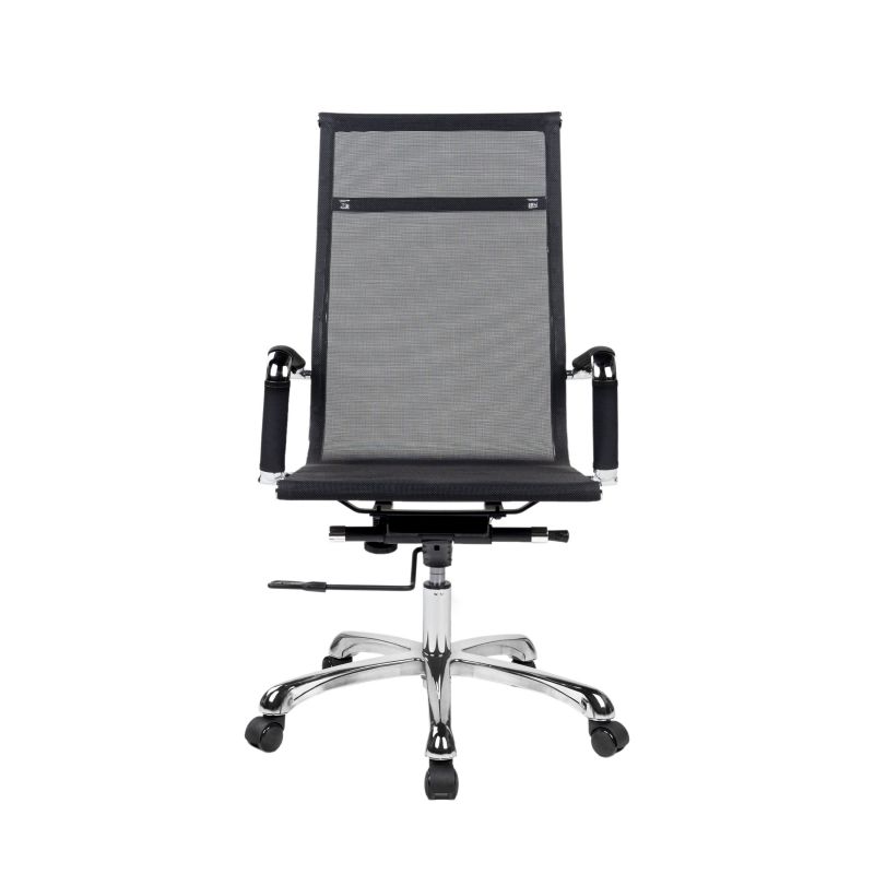 Silla De Oficina Bolonia Malla, Negro, 58 X 108–112 X 62,5_5