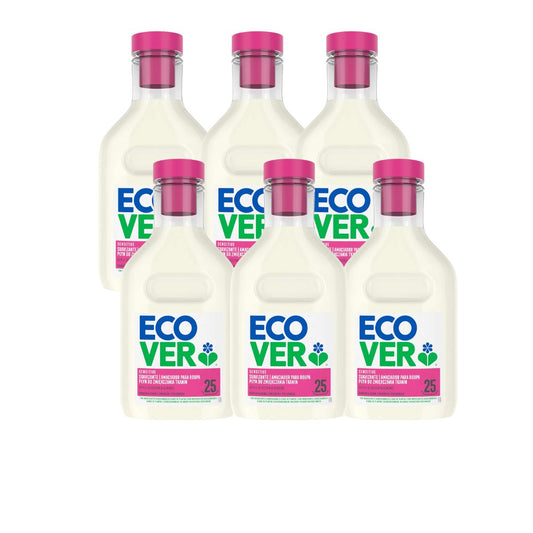 Pack de 6 Amaciadores de Roupa Ecover Flor de Maçã e Amêndoa 750 ml