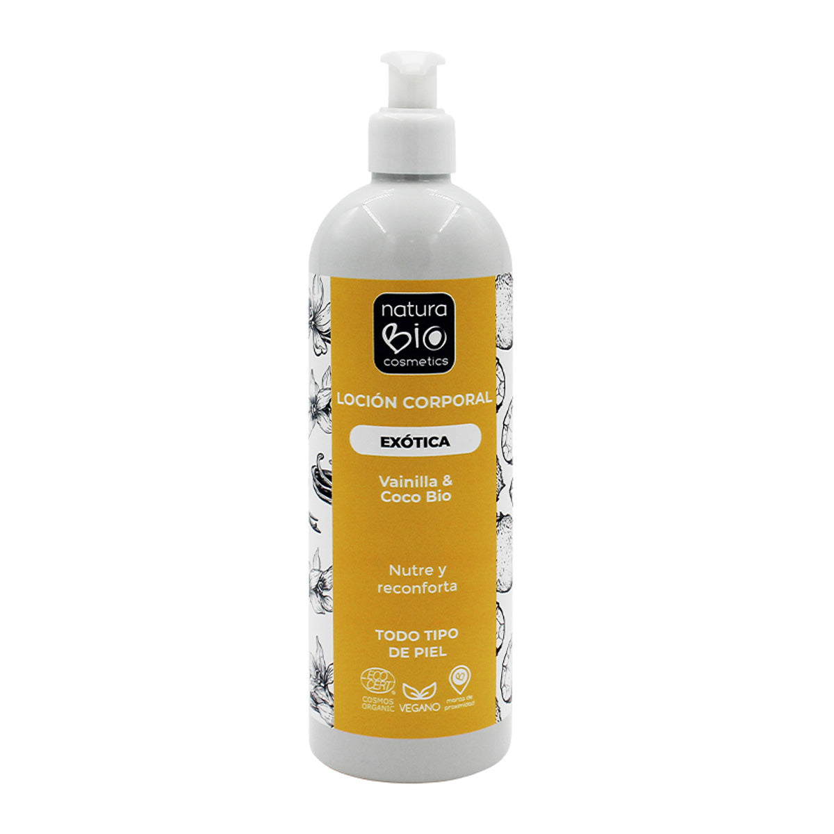 Loção Corporal Exótica de Baunilha e Coco Bio 500 ml NaturaBIO