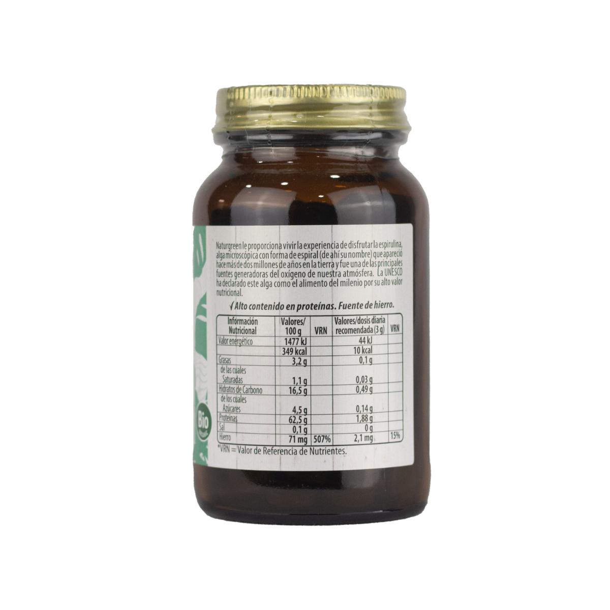 Naturgreen Spirulina 180 comprimidos de 500mg