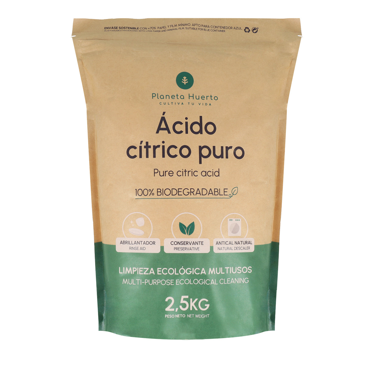 Pacote de limpeza Eco Zero Waste XL Planeta Huerto