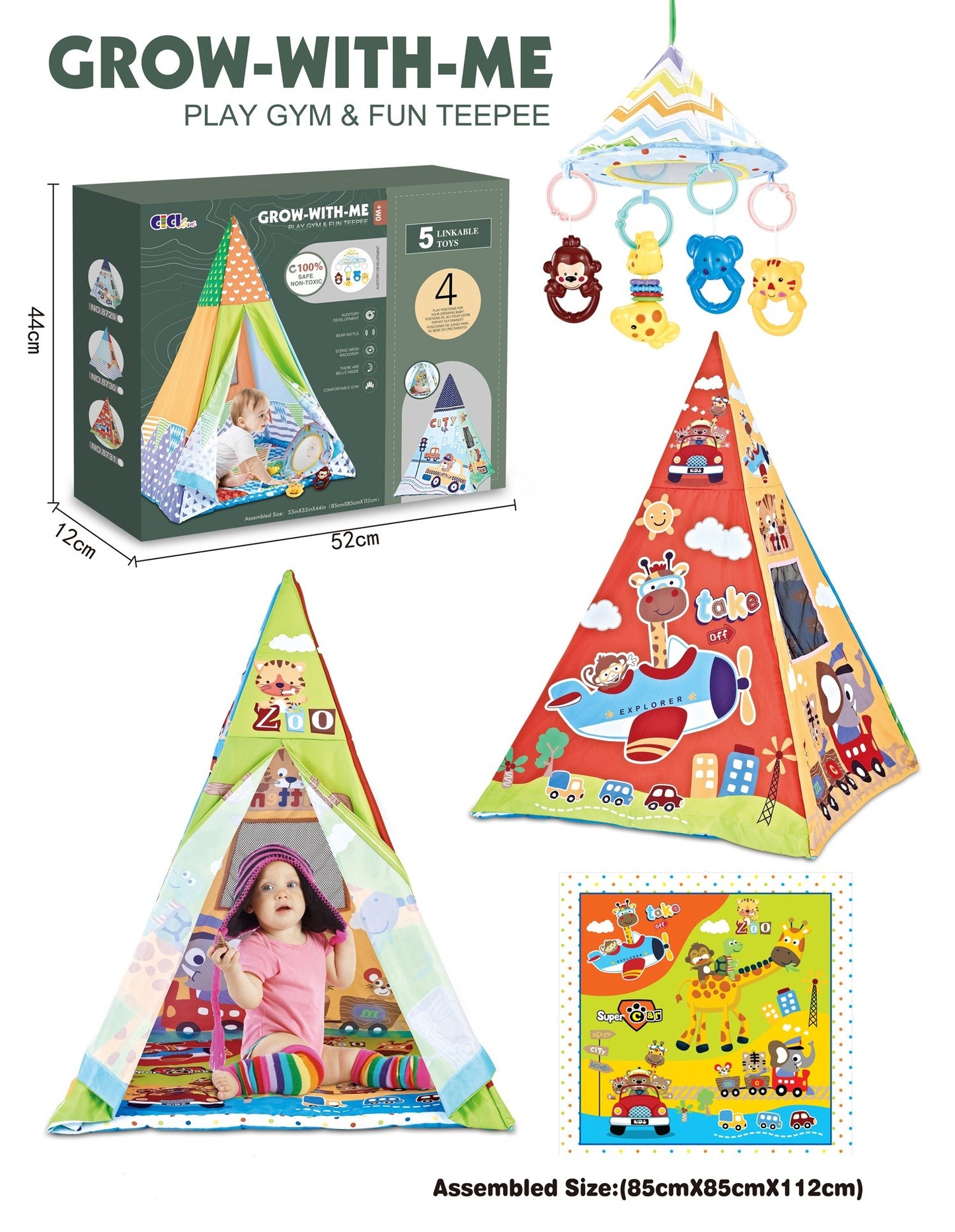 2 En 1 Manta De Actividades Tipi Journey_1
