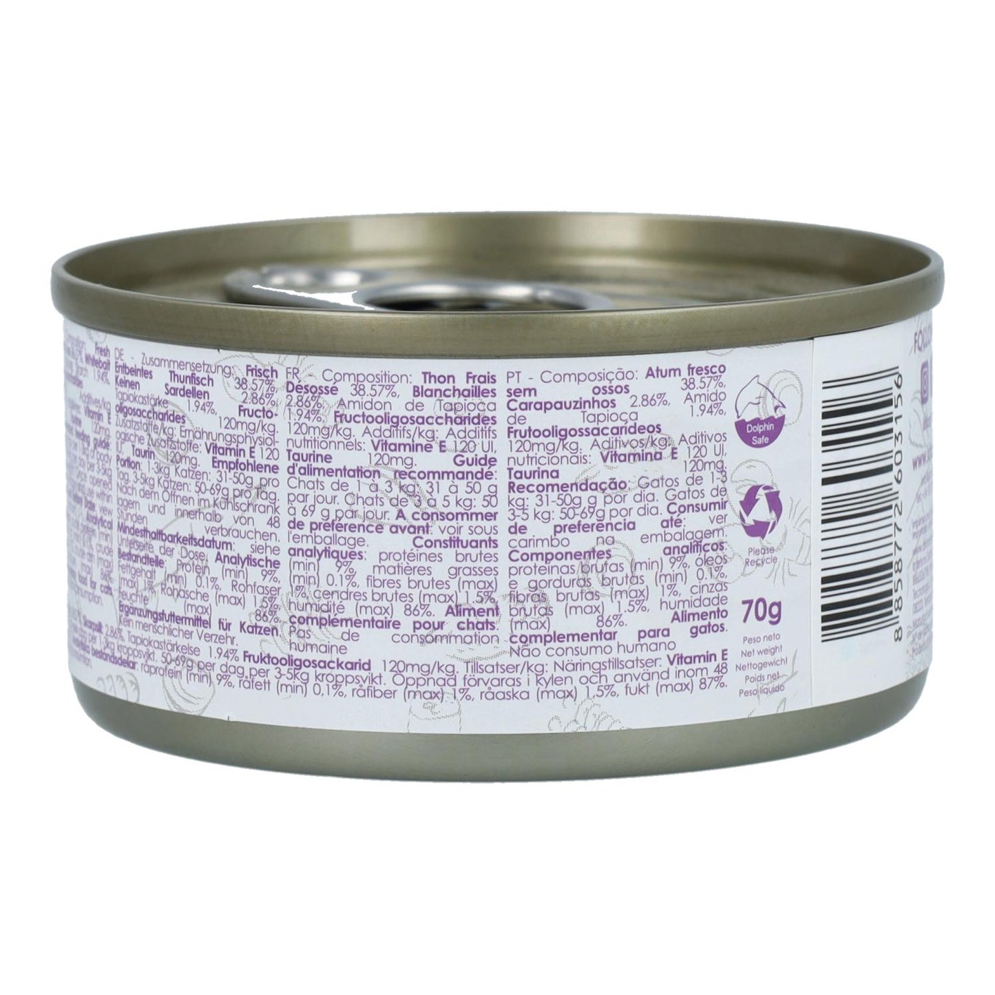 Kit Cat Can Gravy - Atum e Anchova 70 g Ração húmida para gatos com molho