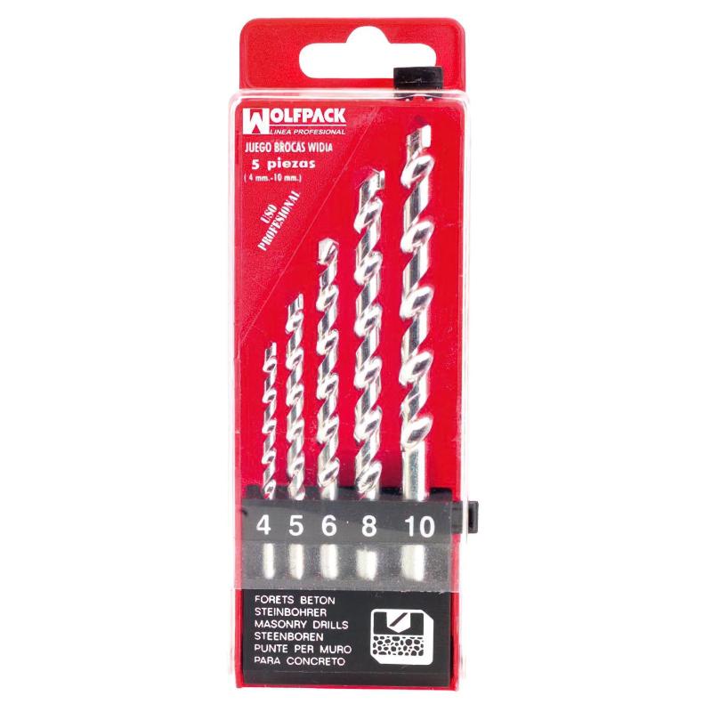 Estuche Brocas Widia Profesional Wolfpack 5 Piezas_0