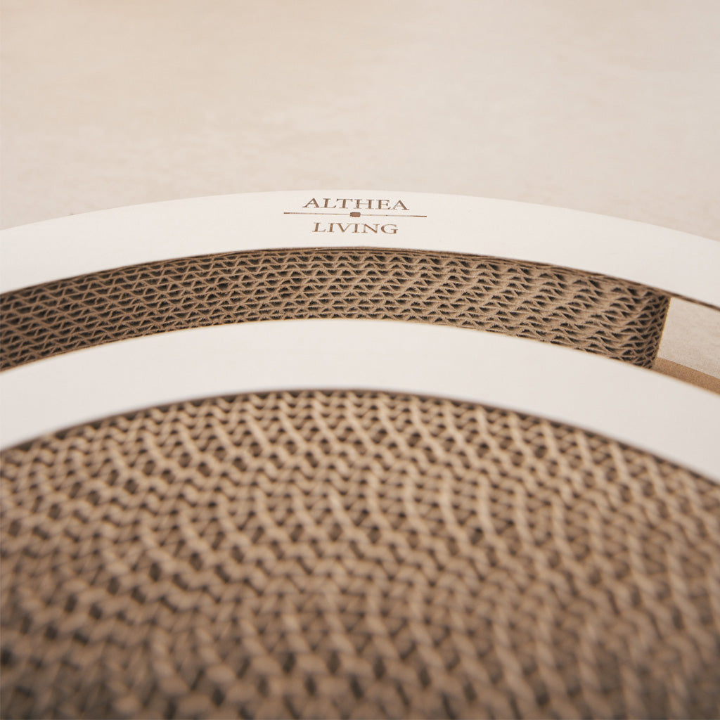 Juguete Interactivo Rascador Para Gatos Con Cartón Corrugado Y Pelotas Giratorias_4