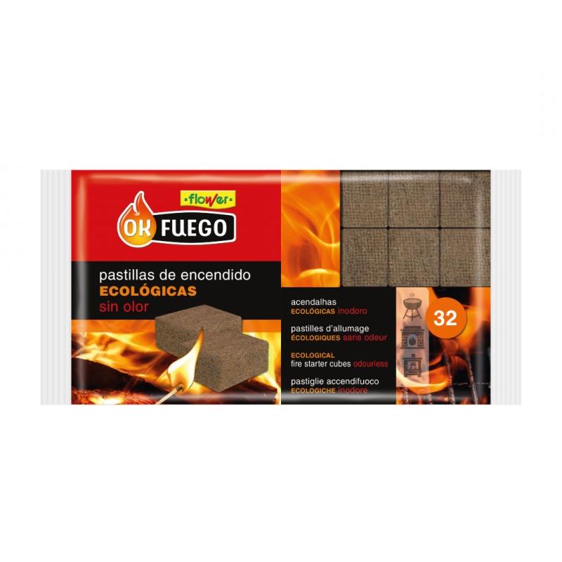 Pastilhas para acender o fogo Ok Fuego Eco-Friendly 32 unidades