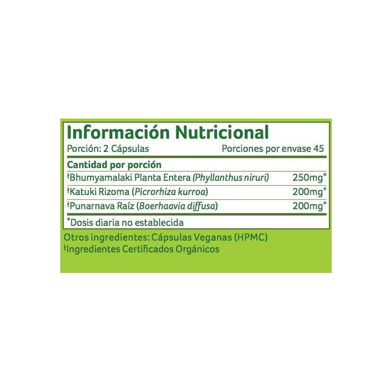 Fígado Rim Biológico Índia 90 cápsulas