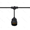 Grinalda de suporte LED para lâmpadas 10xE27 6,5m interior e exterior