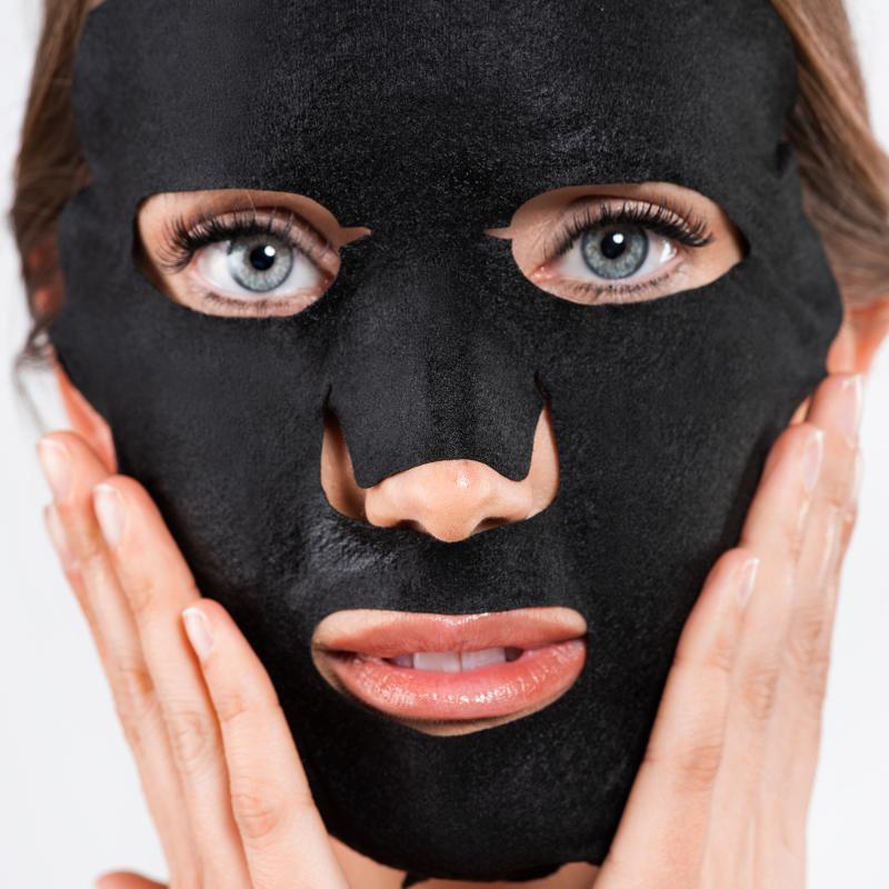 Máscara facial reequilibrante e hidratante de carvão e ácido hialurónico Iroha Nature 23ml