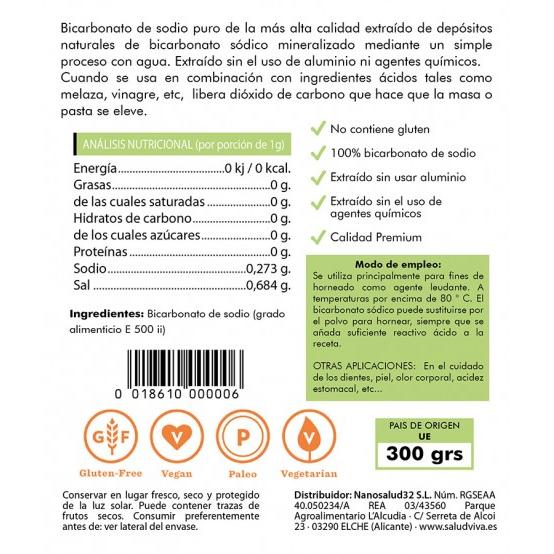 Bicarbonato de Sódio Salud Viva 300 g