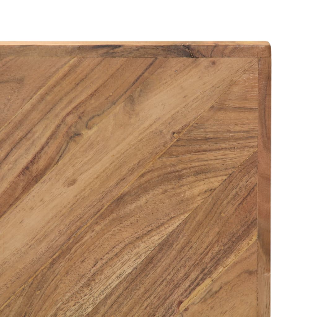 Mesa De Centro Madera Maciza De Acacia 110x110x36 Cm_4