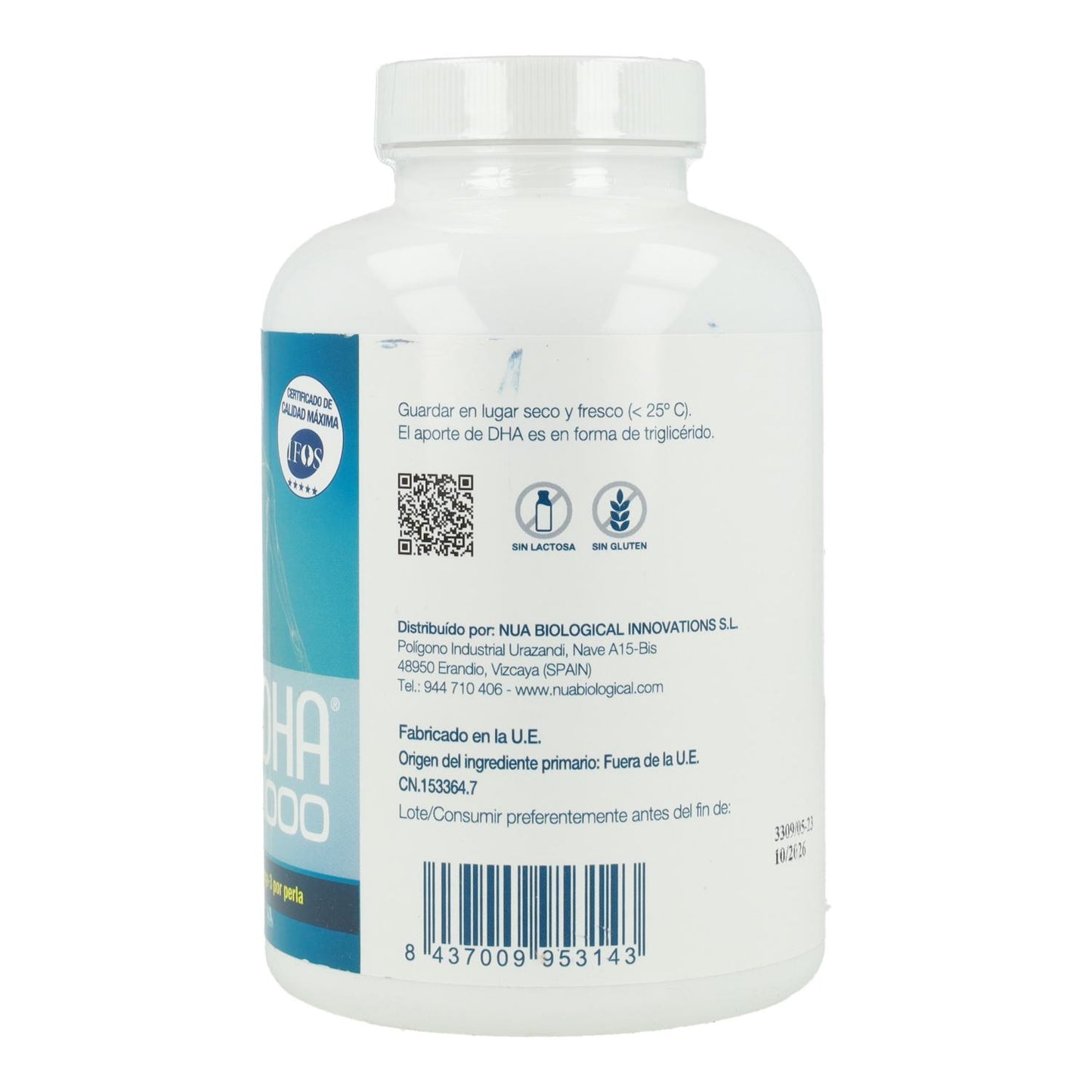 Pack 2x NuaDHA 1000 Nua Laboratories 132 pérolas