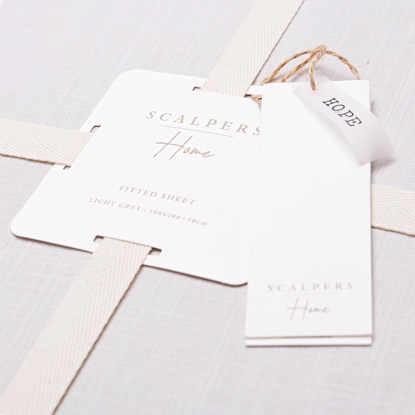 Sábana Bajera Gris 180x200+30 100% Algodón 140gsm Gris Haze Scalpers Home