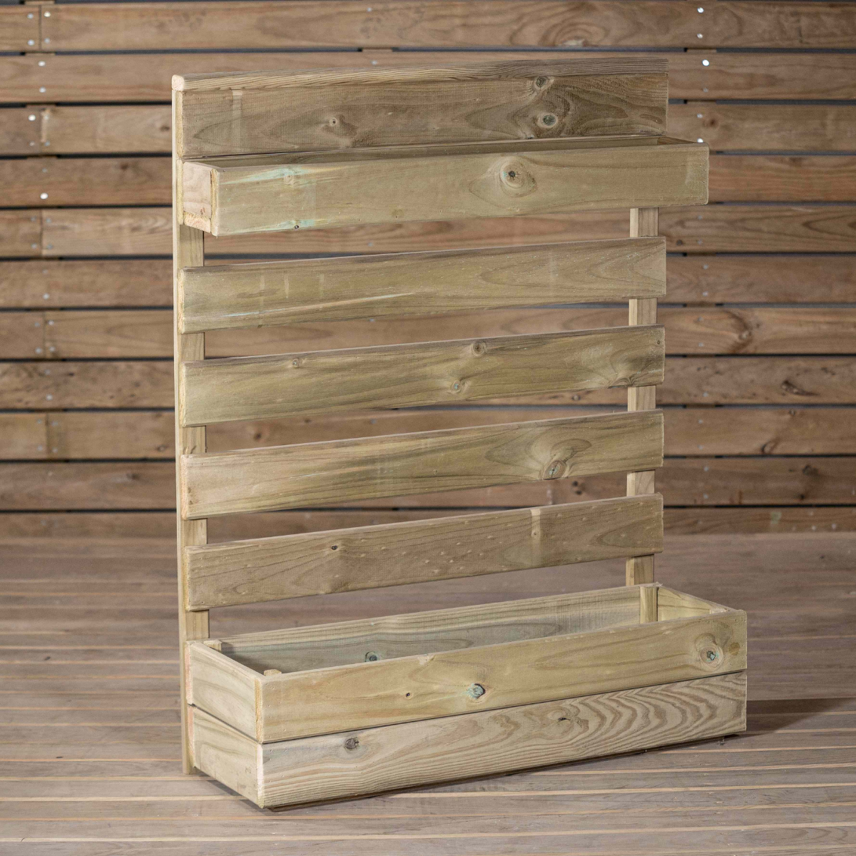 Huerto Vertical Zenira De Madera Tratada Vidahuerto 120x80x13 Cm.