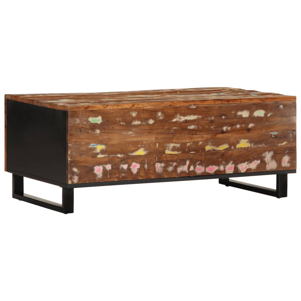 Mesa De Centro Madera Reciclada Y Contrachapada 100x54x40 Cm_4