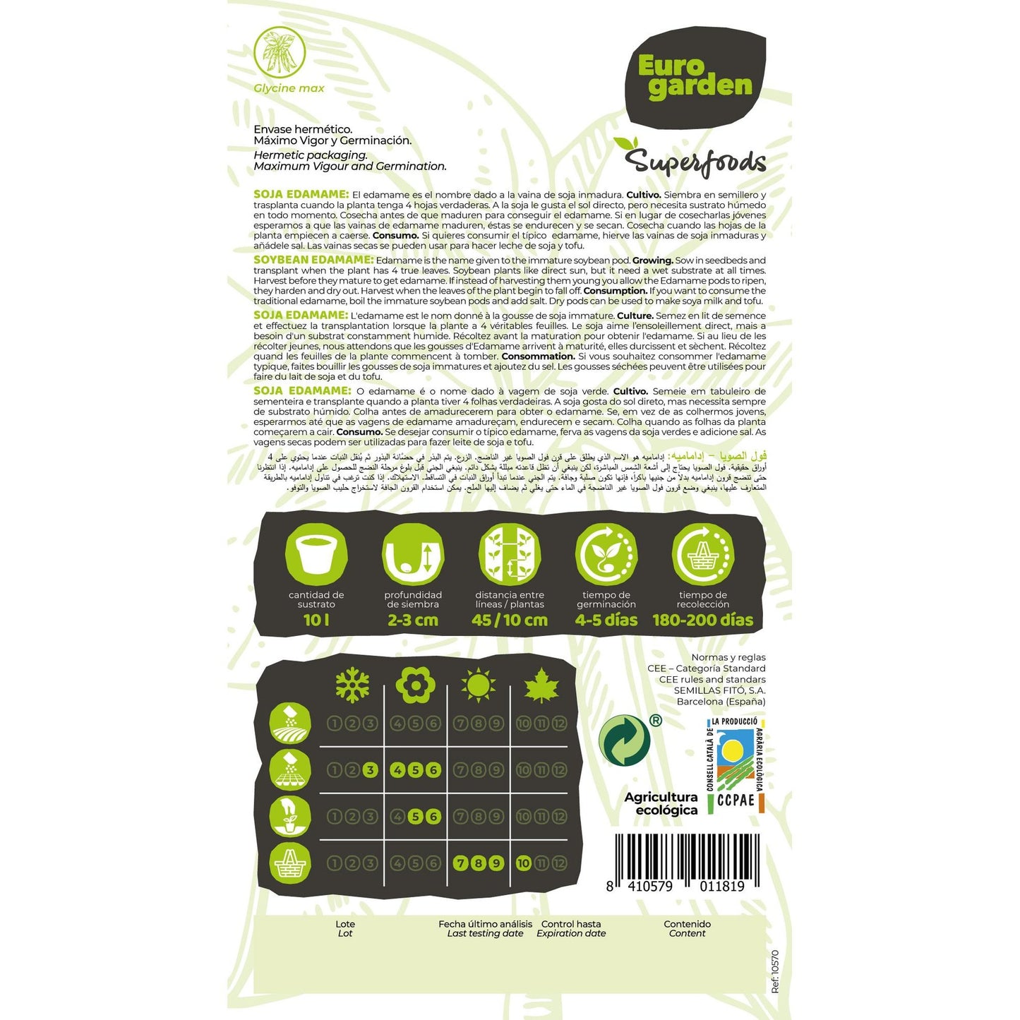 Edamame de soja biológico Vitalfoods Summer Shell