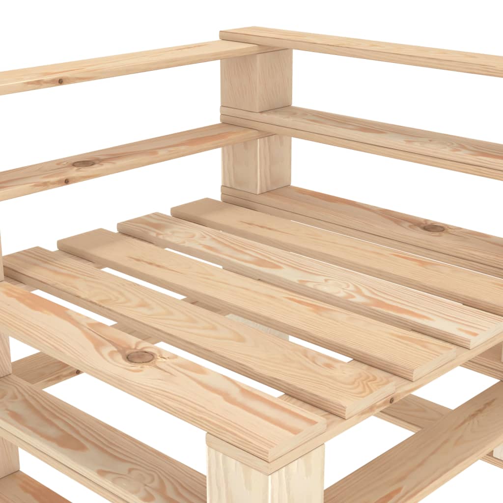 Vidaxl Juego De Muebles De Palés Para Jardín 6 Piezas De Madera_5