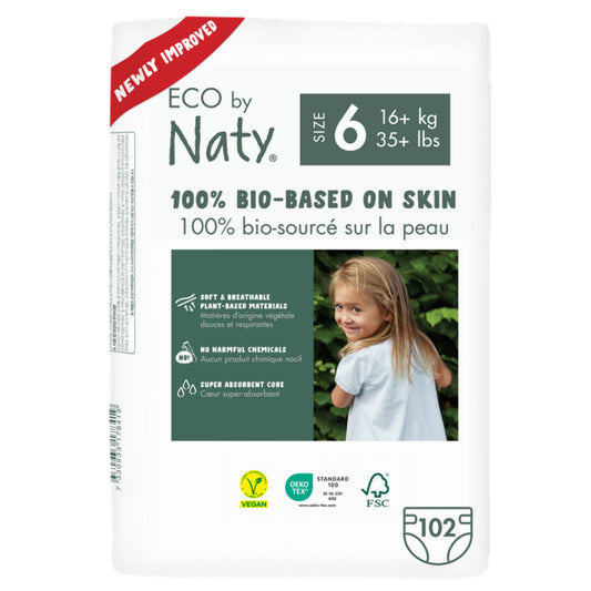 Pack de Fraldas nº 6 Naty 16+ kg 102 unidades