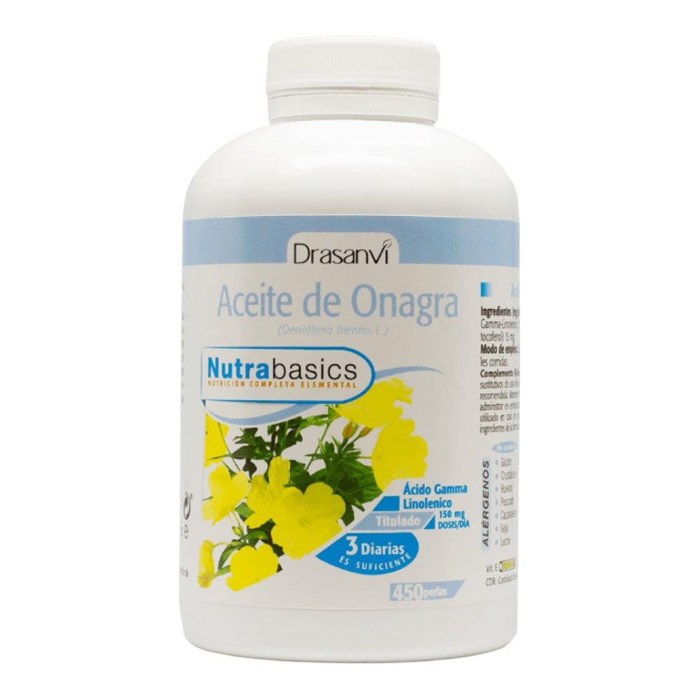 Aceite De Onagra 500 Mg Nutrabasics 450 Perlas_0