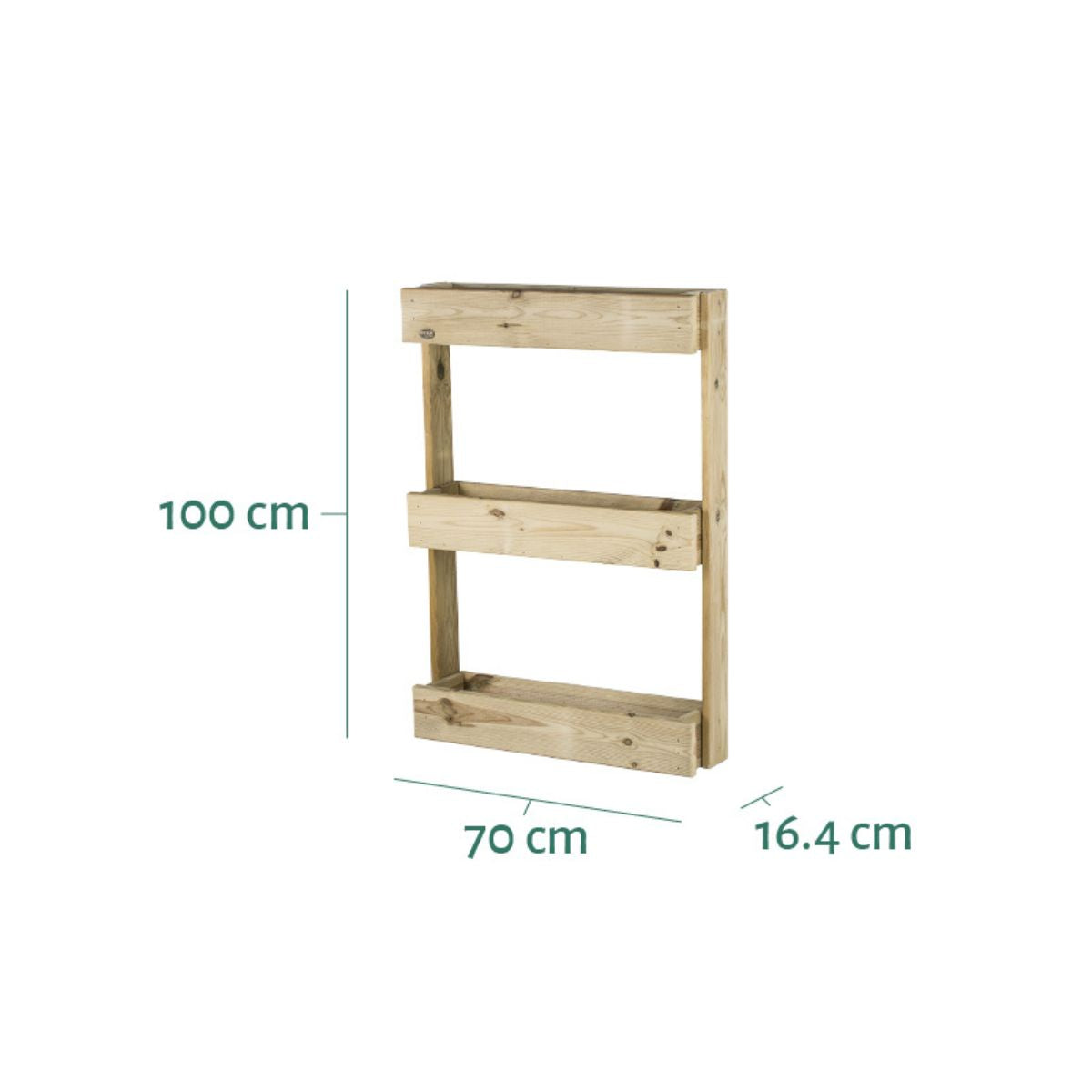 Muro vertical de jardim Stand Line Wall 3 Tabuleiros Hortalia