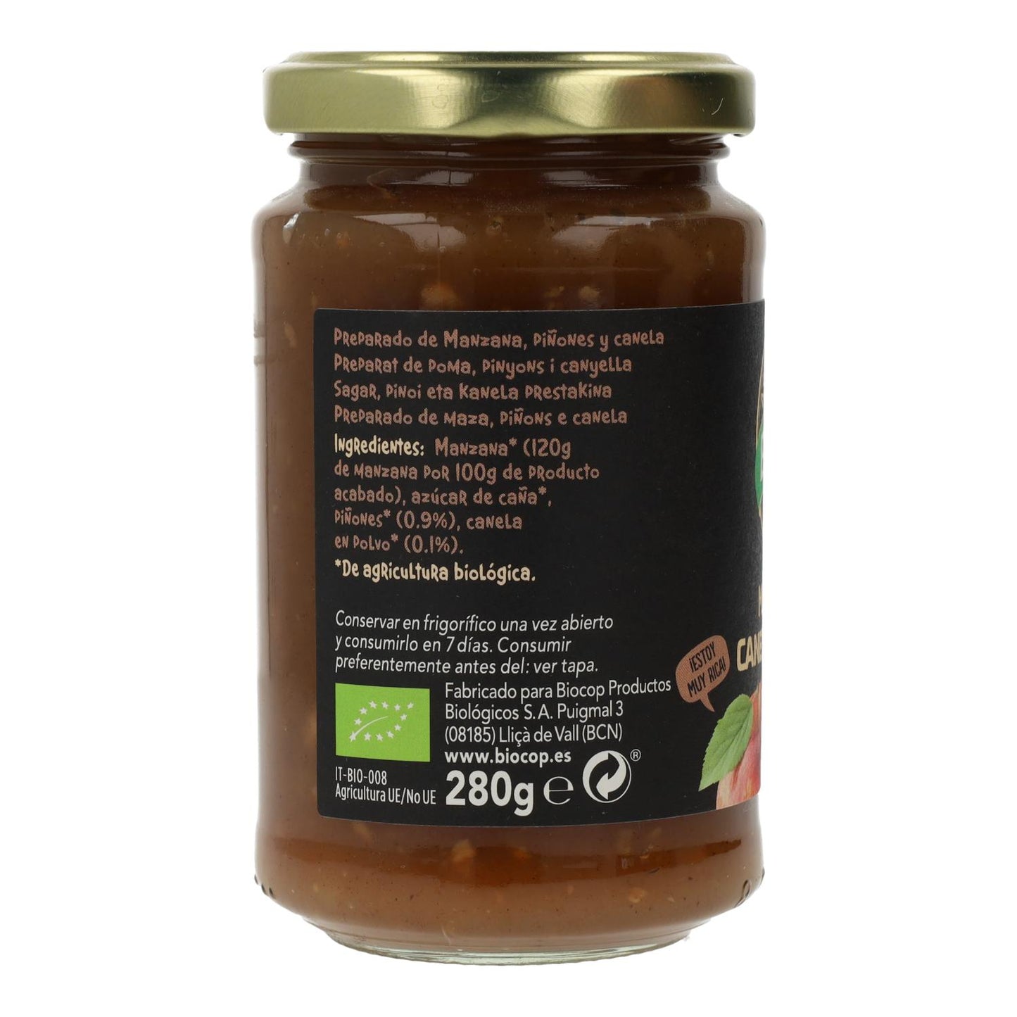 Preparação Orgânica de Maçã, Canela e Pinhão Biocop 265g