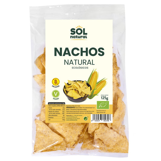 Nachos de Milho Natural Sem Glúten Sol Natural 125 g