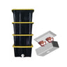 Vermicompostor de 4 tabuleiros com 2 núcleos de minhoca