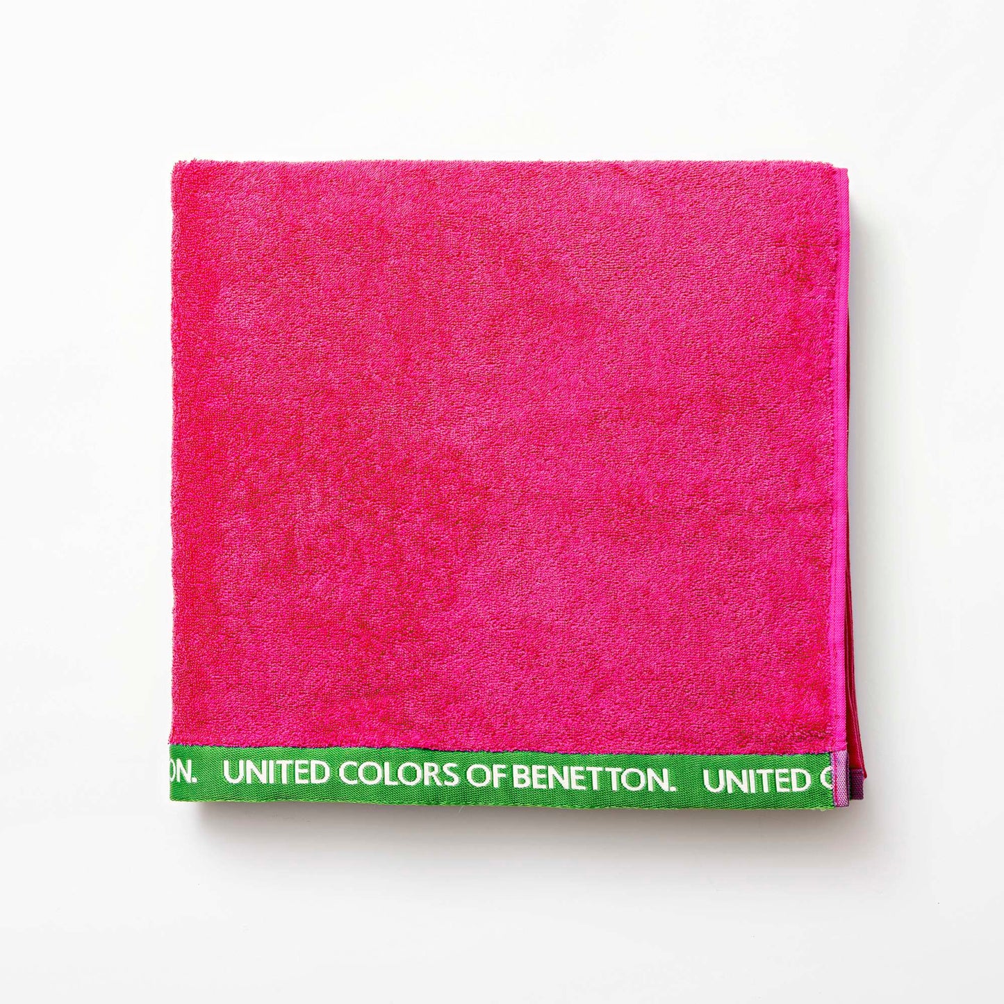 Juego De 2 Toallas 90x150cm + 90x160cm Algodón Orgánico 450gsm Fucsia Benetton_2