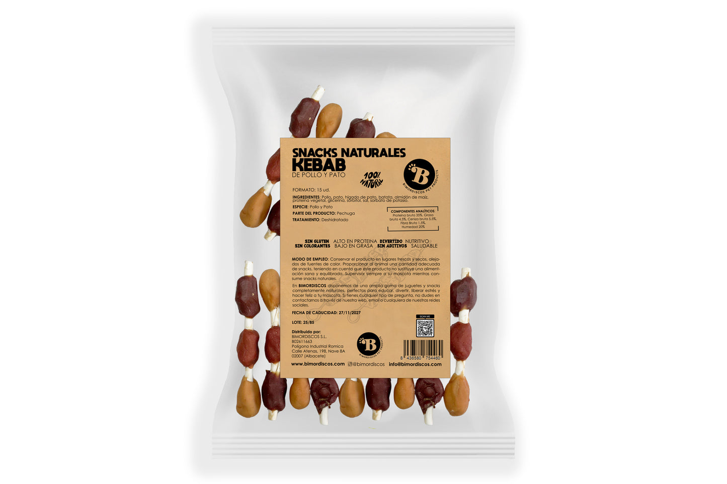 Bimordiscos Sticks / Barritas De Kebab Para Perros - 15 Uds. 15 Uds._0