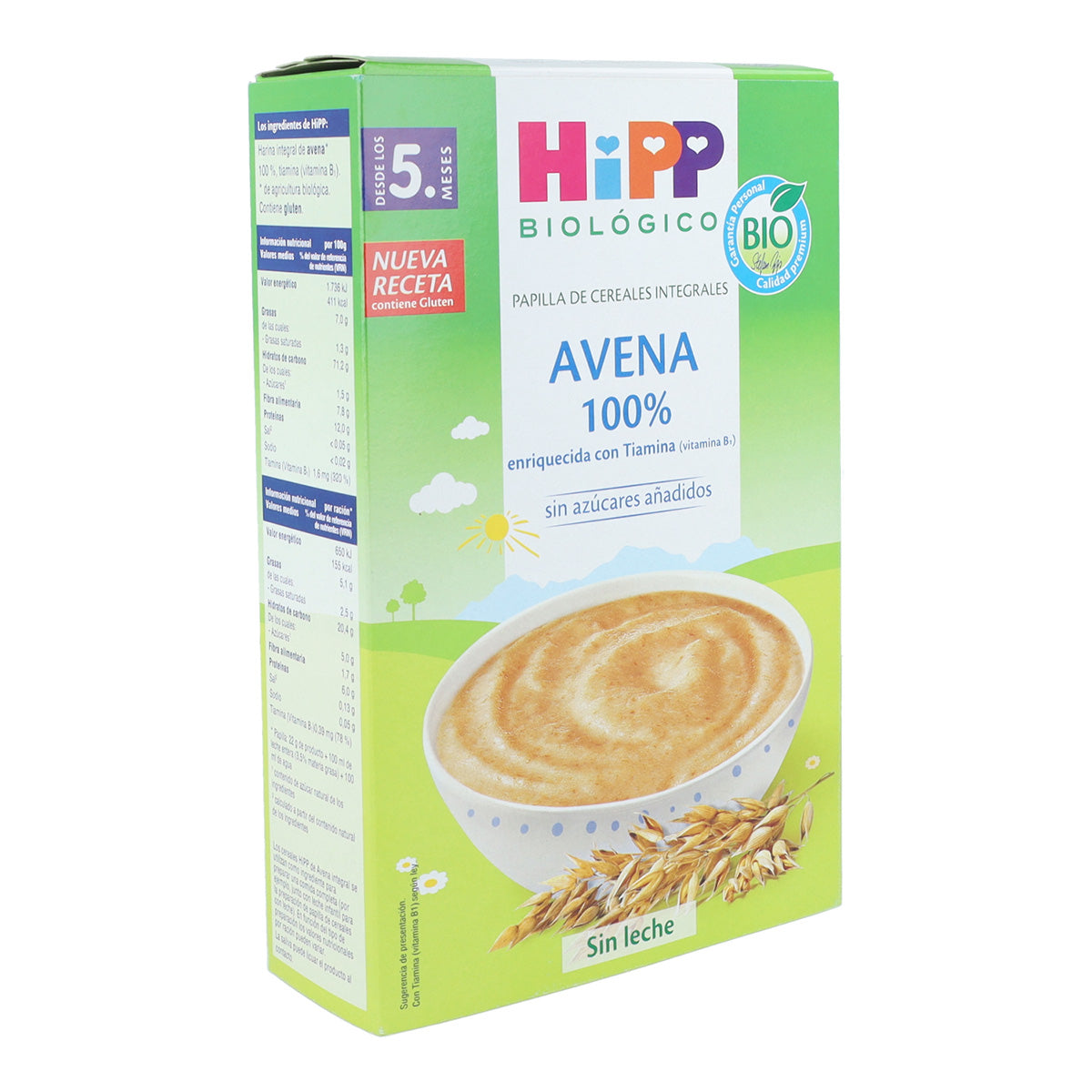 Embalagem x 2 Papas de Aveia 100% Biológica 200 g