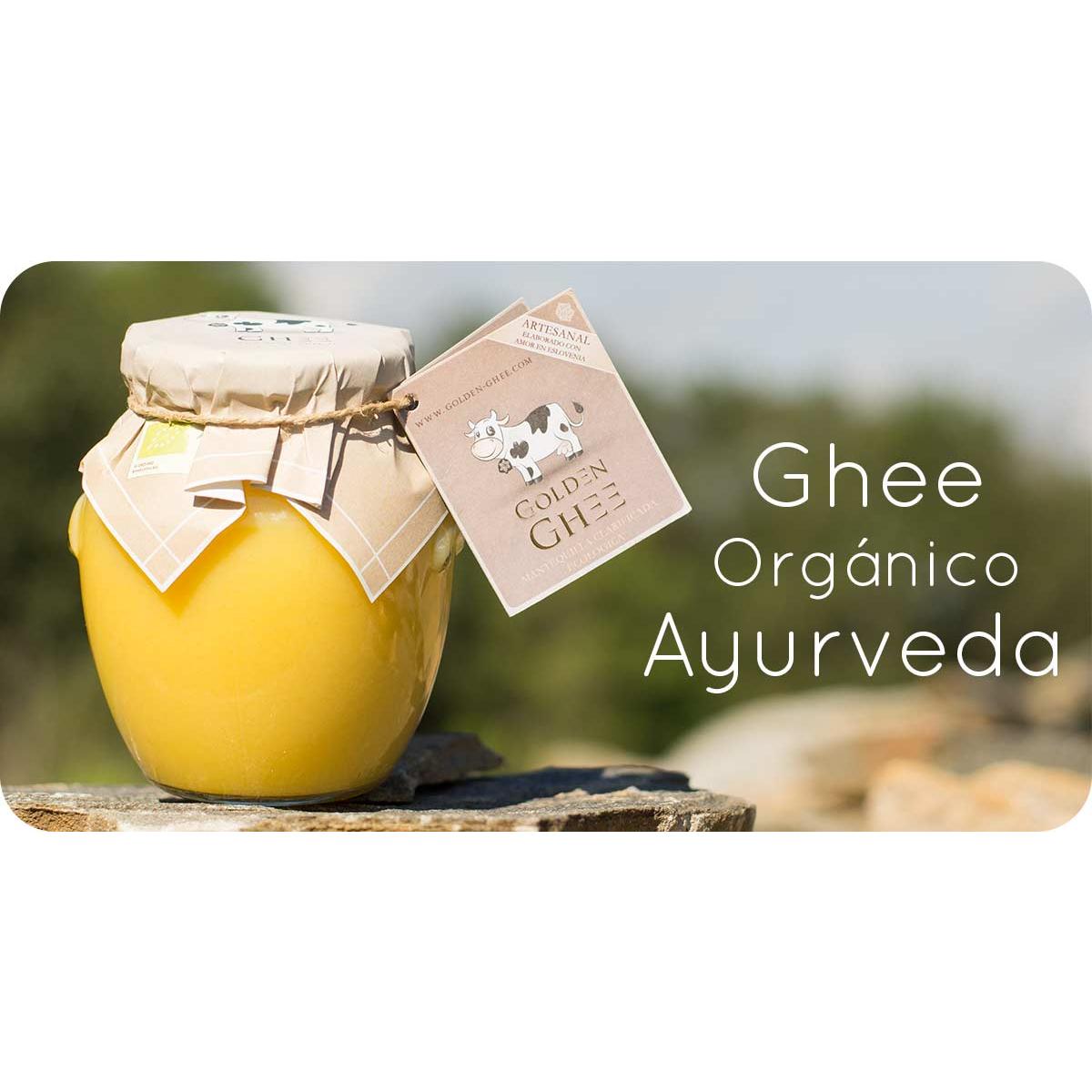 Manteiga de vaca clarificada biológica Golden Ghee Golden Ghee 370 ml