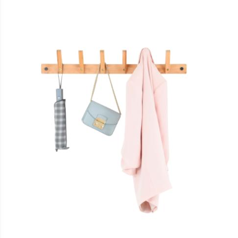 Cabide de bambu 2 em 1 (vertical ou horizontal)