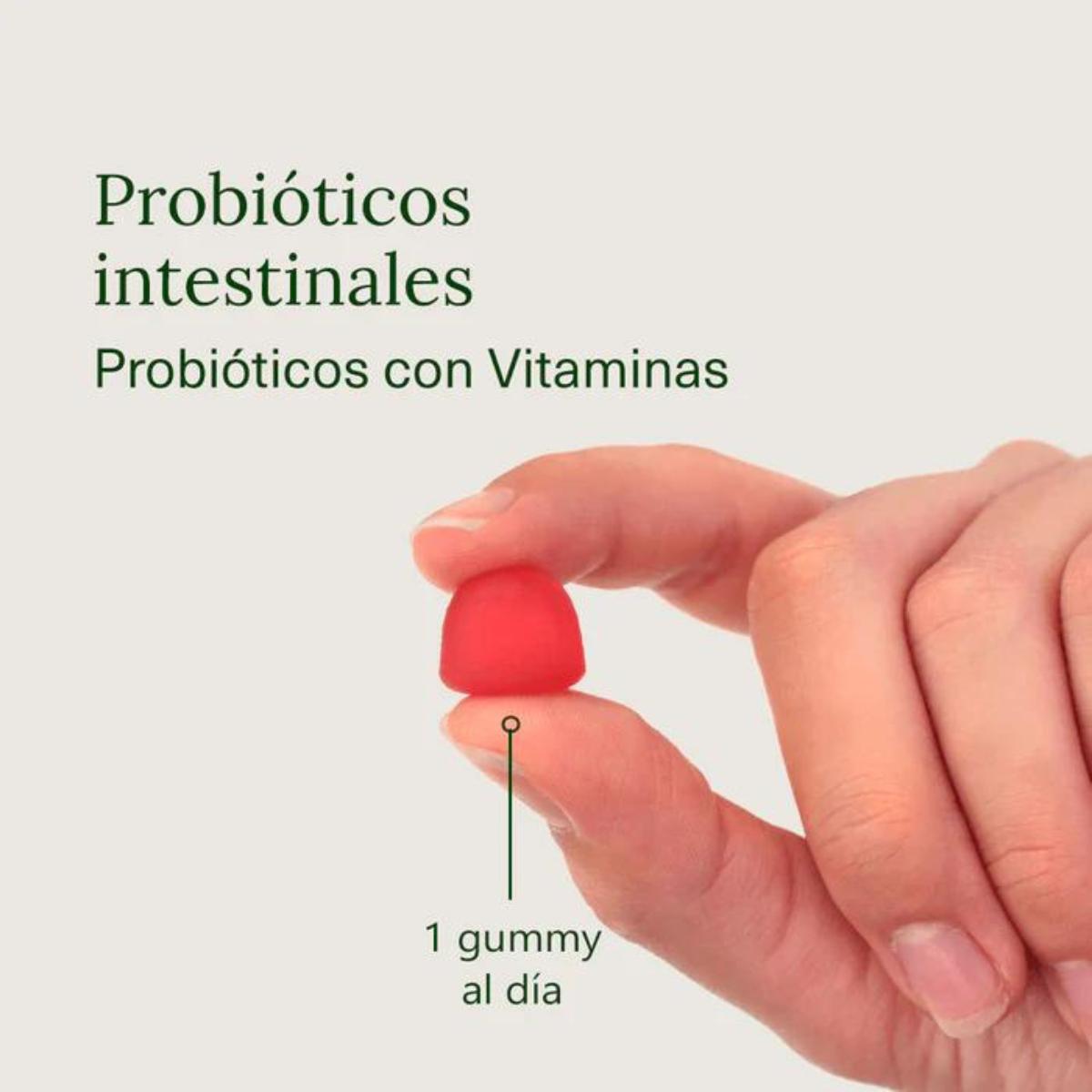 Probióticos com vitaminas em gomas sabor amora Aldous Bio 120 gomas