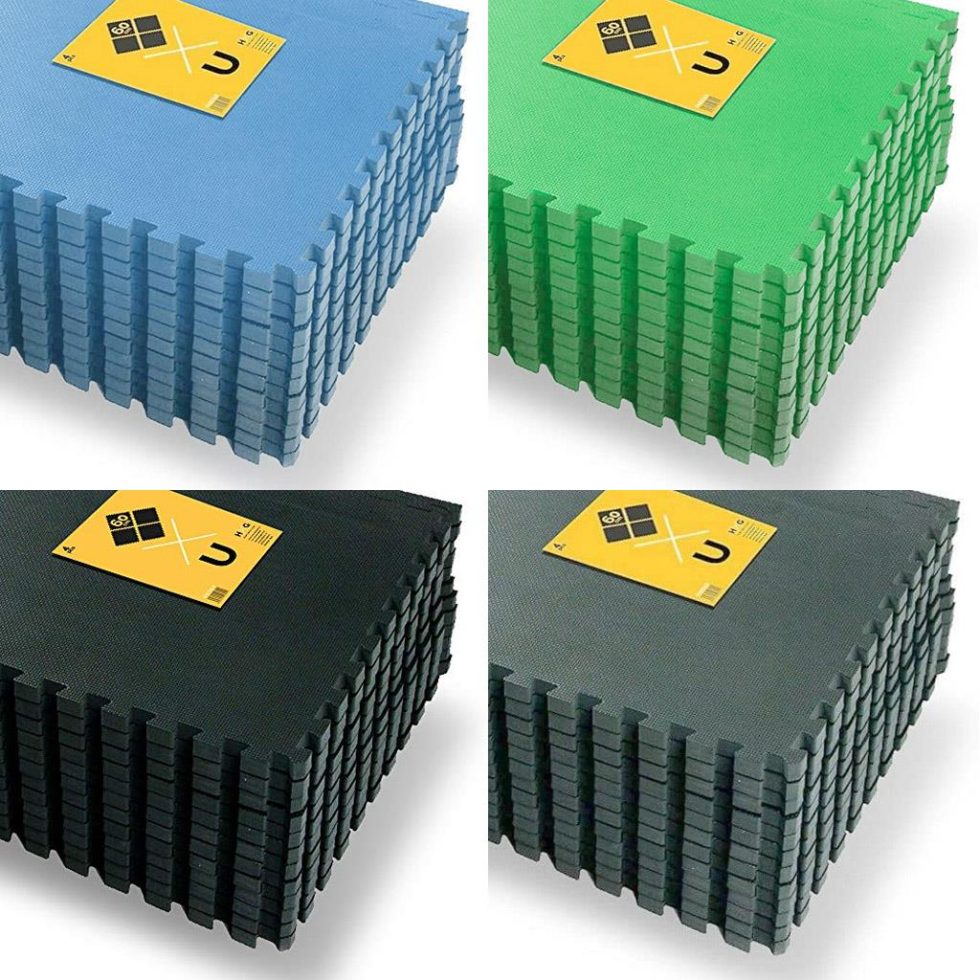 Tatami Puzzle 1cm 60x60cm – Pack 4 Uds (t60-4) Verde