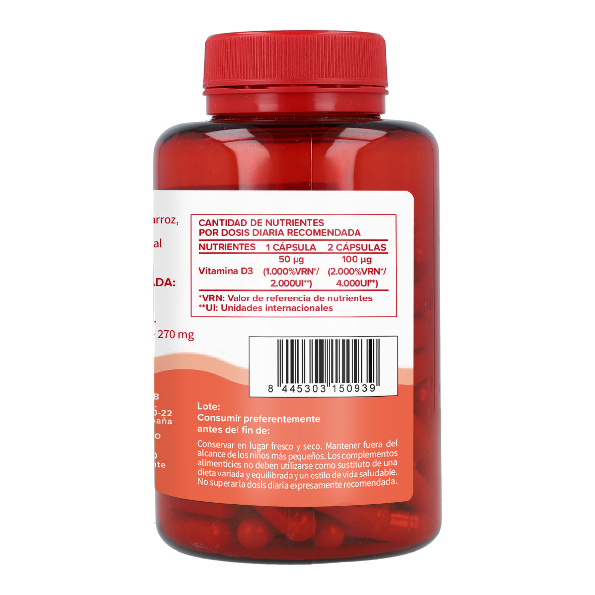 Vitamina D3 2000 UI Planeta Huerto 120 cápsulas vegetais