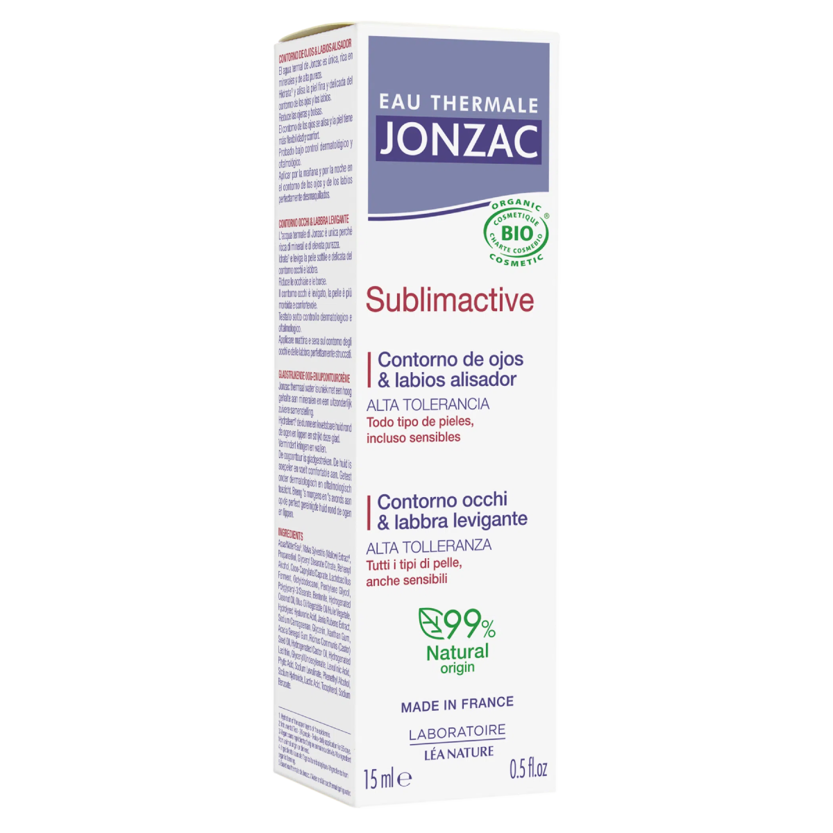Contorno de Olhos e Lábios Sublimactive Eau Thermale Jonzac 15 ml