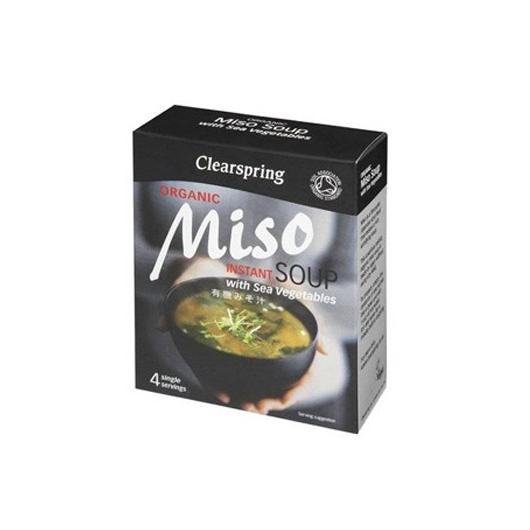 Sopa de miso biológico com algas Clearspring, 40g