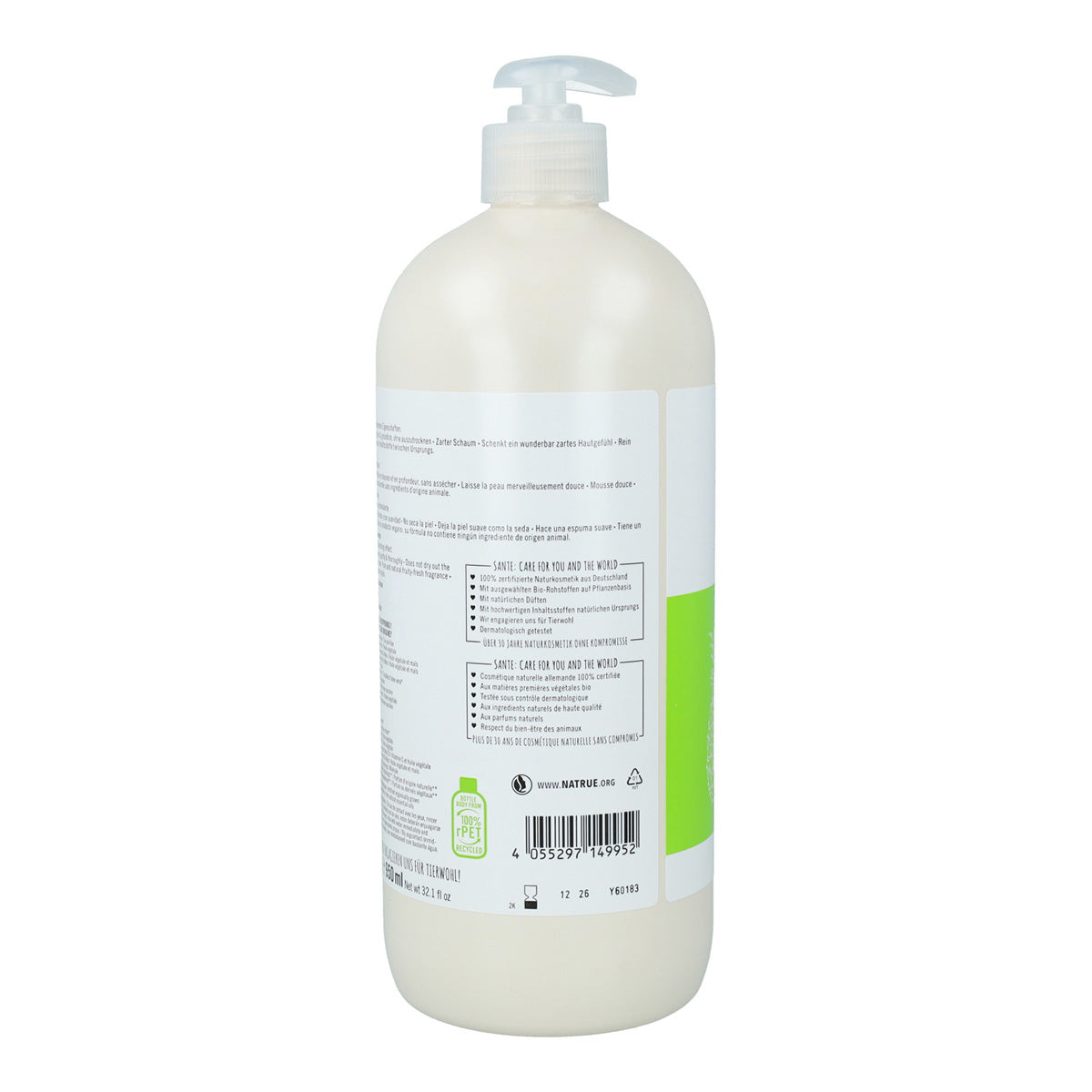 Gel de banho biológico de ananás e limão Sante 950 ml