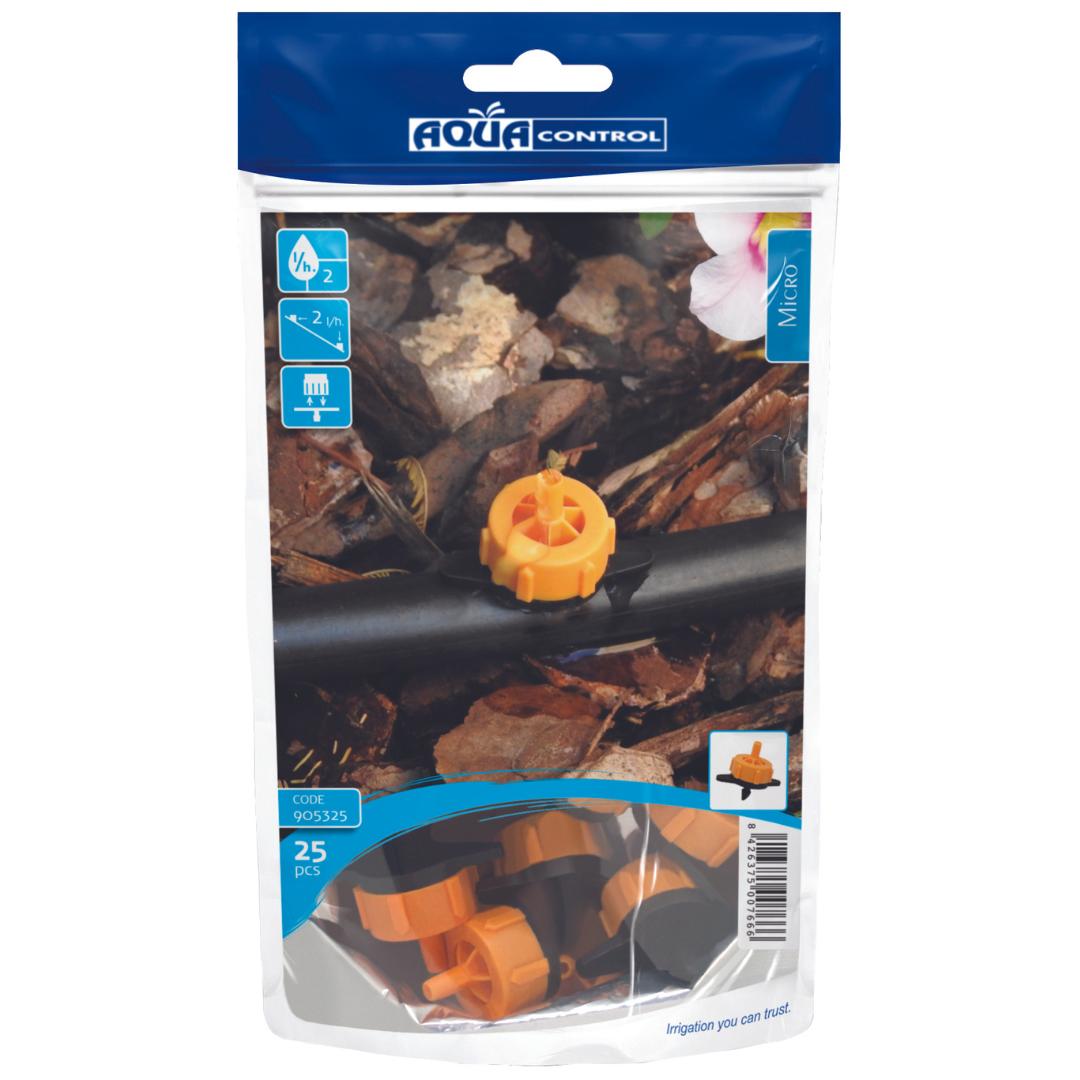 Gotejador autocompensador 2 l/h Aqua Control 25 unid.
