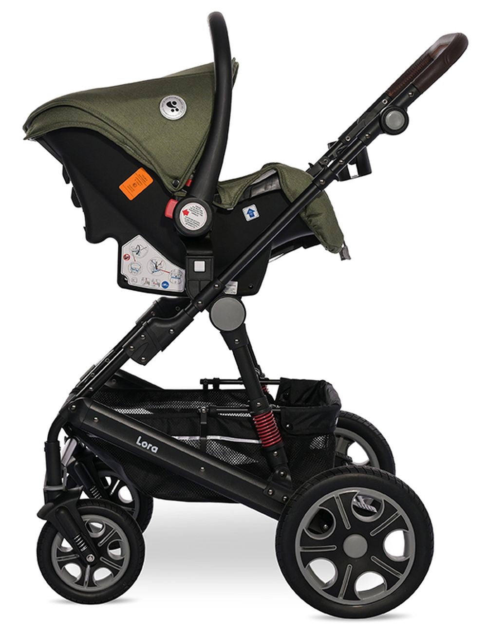 Carro De Bebé Tres Piezas Convertible Lora Hasta 15 Kg Loden Green_3