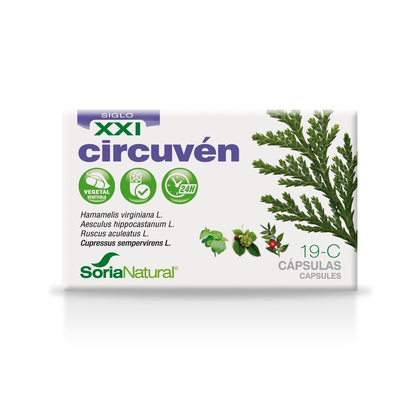 19-C Circuvén libertação prolongada Soria Natural, 30 cápsulas