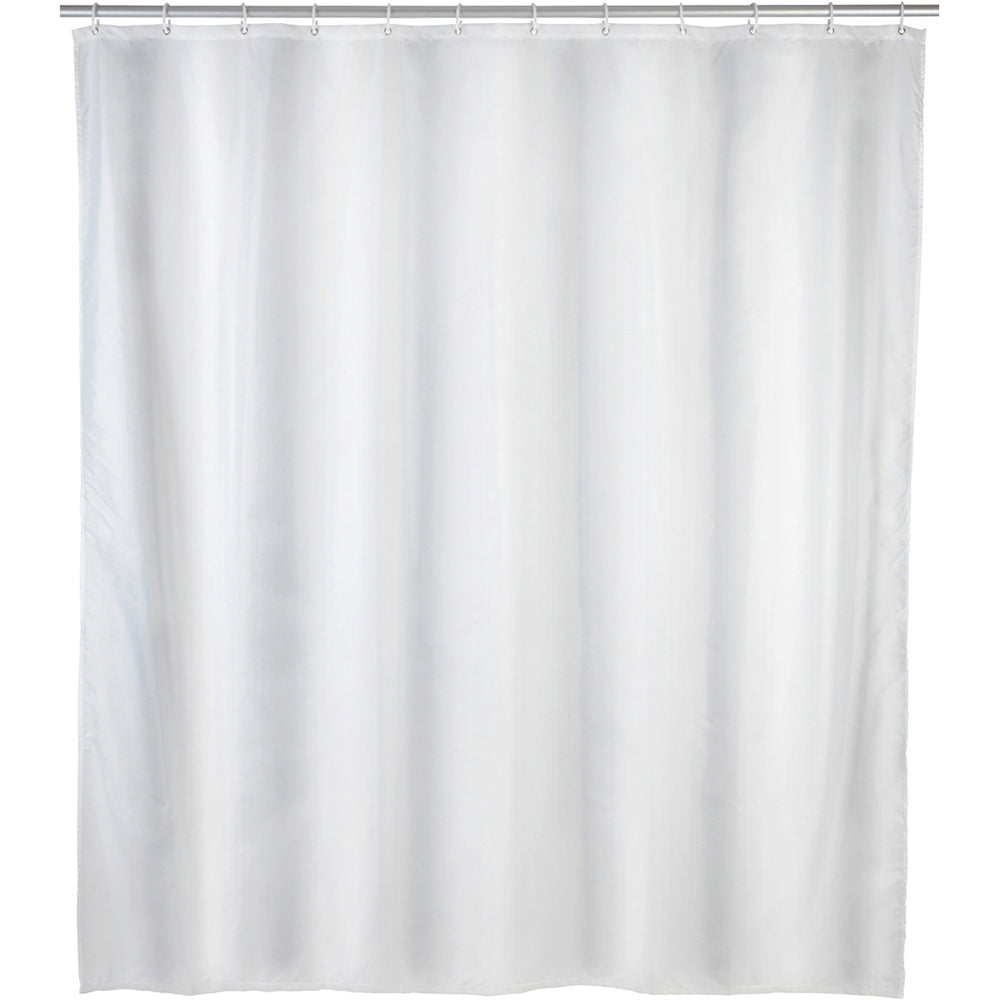 Cortina De Ducha Unicolor - Blanco - 180x200 Cm_0