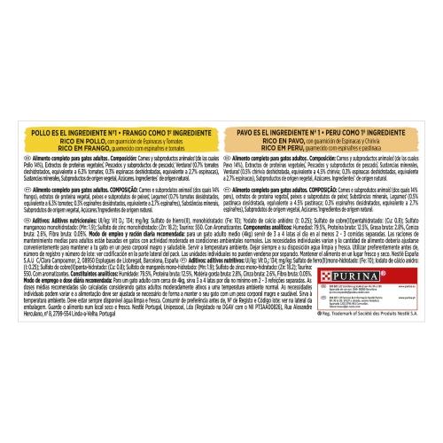 GOURMET Nature's Creations Mini Filetes Ricos em Frango e Peru 4 x 85 g