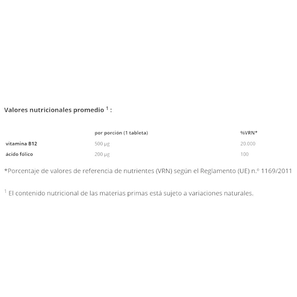 Vitamin B12 + Folic Acid 365 Tabs_1