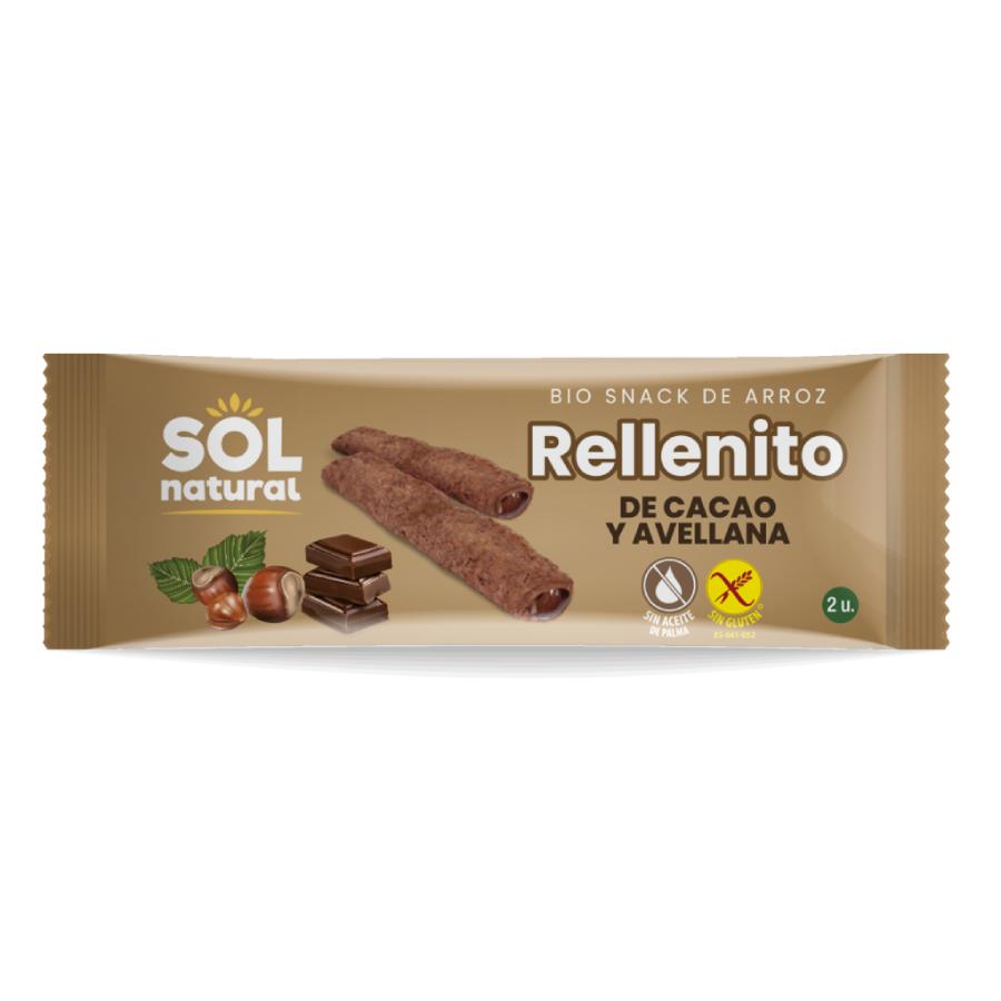 Recheio de Cacau e Avelã Biológico Sol Natural 25 gr