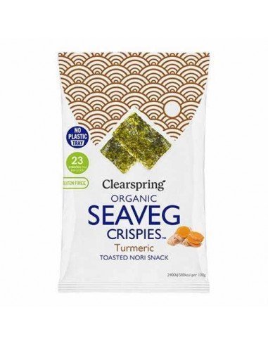 Snack de Alga Nori Cúrcuma Bio Clearspring 4 g
