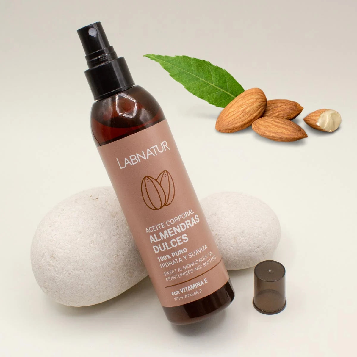 Aceite Corporal de Almendras Dulces Labnatur 200 ml | Hidrata y Suaviza | Piel Seca, Estrías y Cabello | Vegano_1