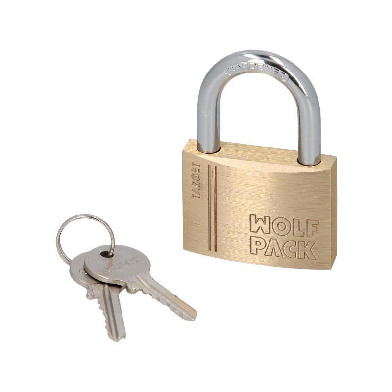 Candado Laton Arco Normal 40 Mm. Serie Target. Arco Endurecido. Candado Maletas, Candado Taquillas, Candado Puertas