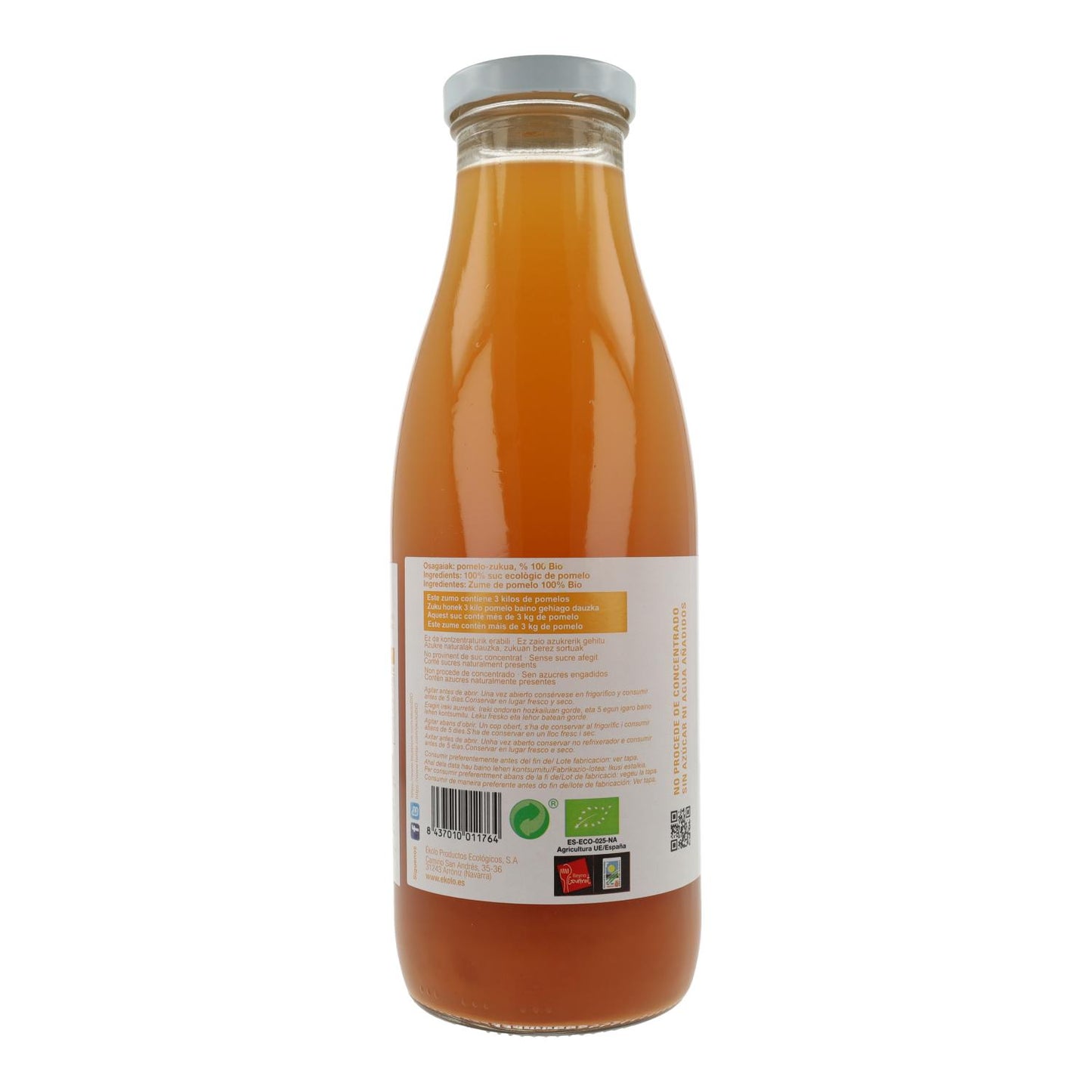 Sumo de Toranja 100% Espremido Bio ékolo 750ml