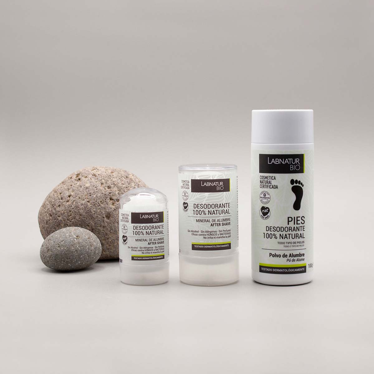 Desodorante Natural de Alumbre en Polvo para Pies Labnatur Bio 100 g | Control del Olor | Pies Secos y Frescos | Vegano_3